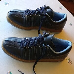 Men's 10 1/2 Navy K Swiss Sneakers - Classic Low-Top